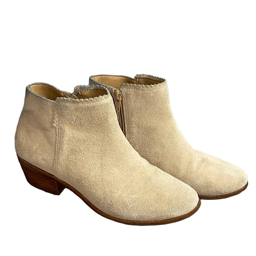 Jack Rogers Bailee Leather Suede Tan Booties 6M